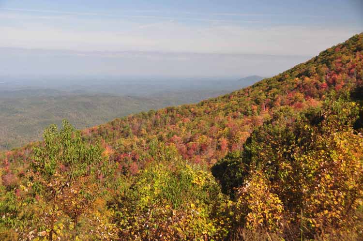 autuumn mountainside vista